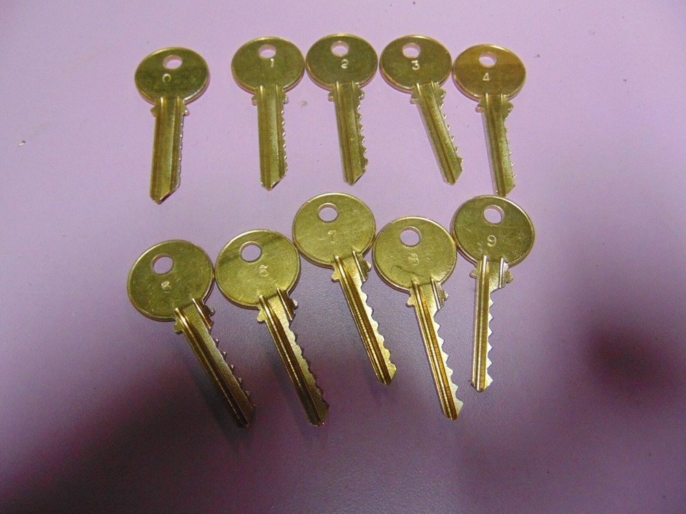 YALE Y2 6 PIN DEPTH KEYS 0 - 9 LOCKSMITH