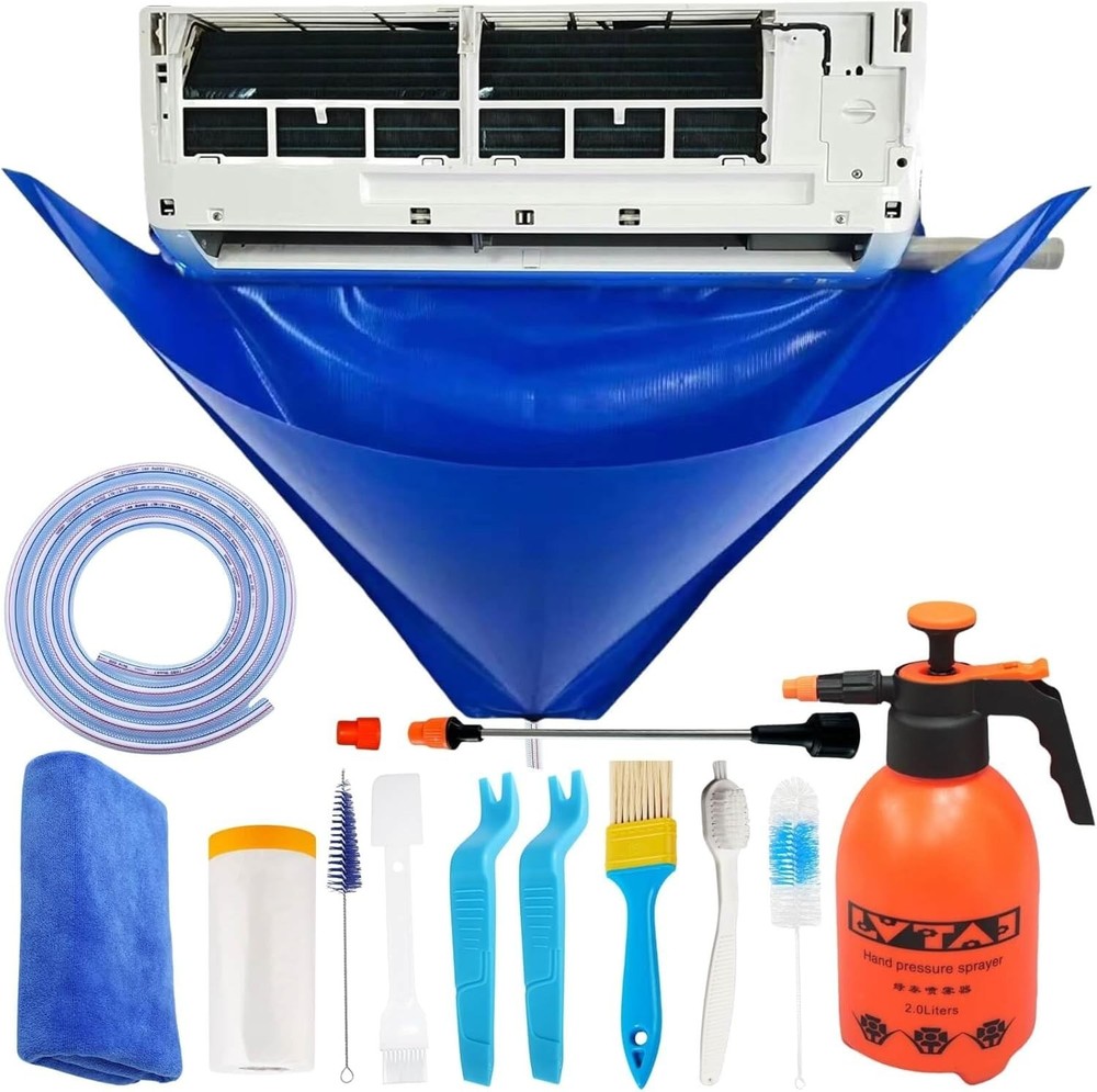 Mini Split Cleaning Kit Bag with 2L High Pressure Sprayer, Air Conditioner Cl...
