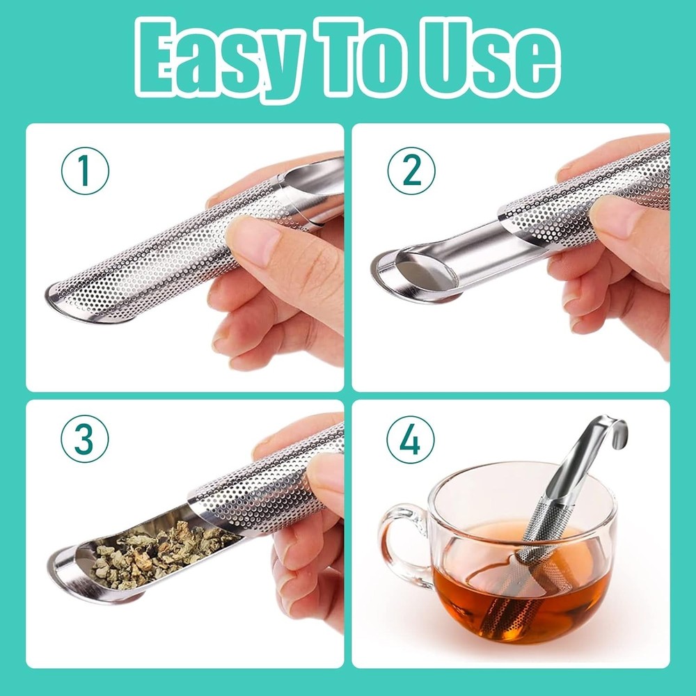3 Pcs Tea Infuser and 1 Brush, tea diffusers for loose teaTea Infuser for Loose