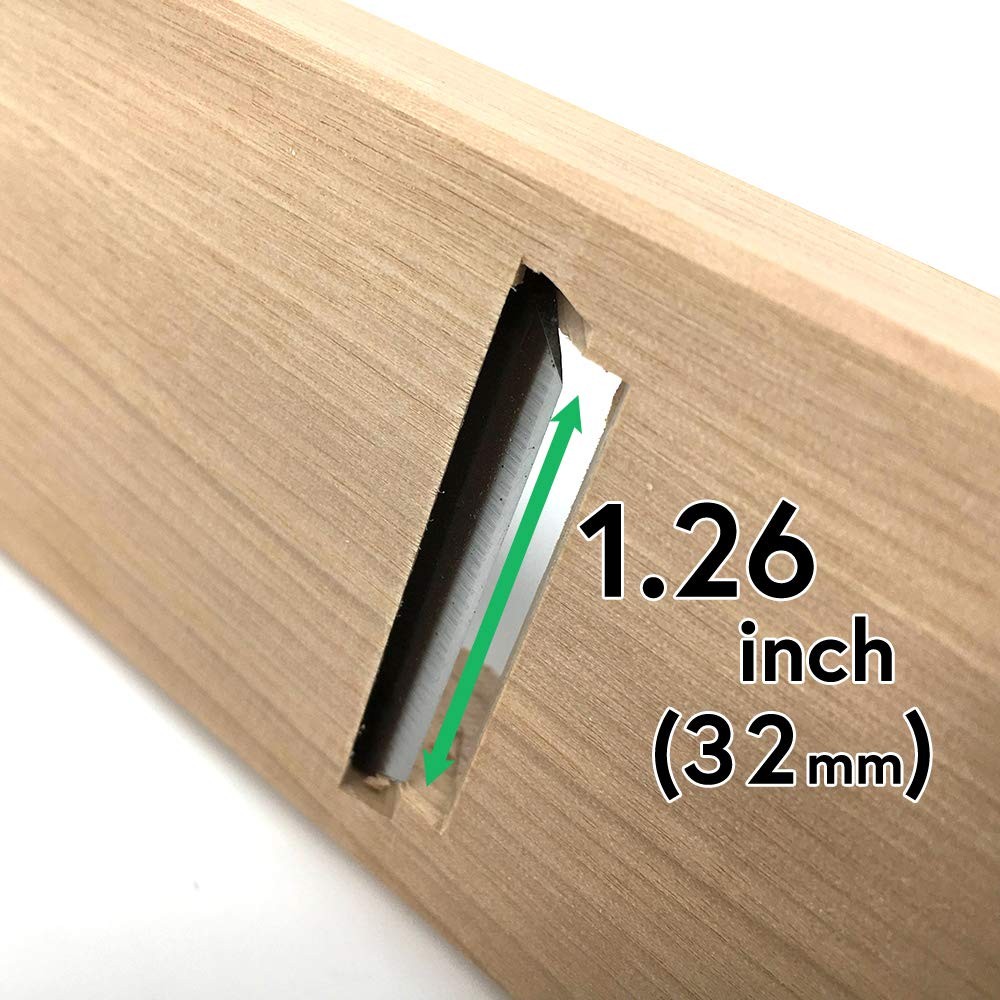 HACHIEMON Mini Wood Planer Hand Tool - Compact and Sharp - Japnese Brown
