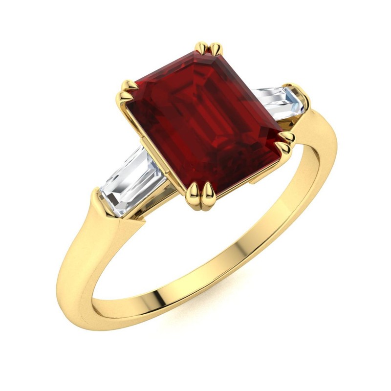 Sterling Silver Root Chakra Garnet Stone Art Deco Artisan Solitaire Ring