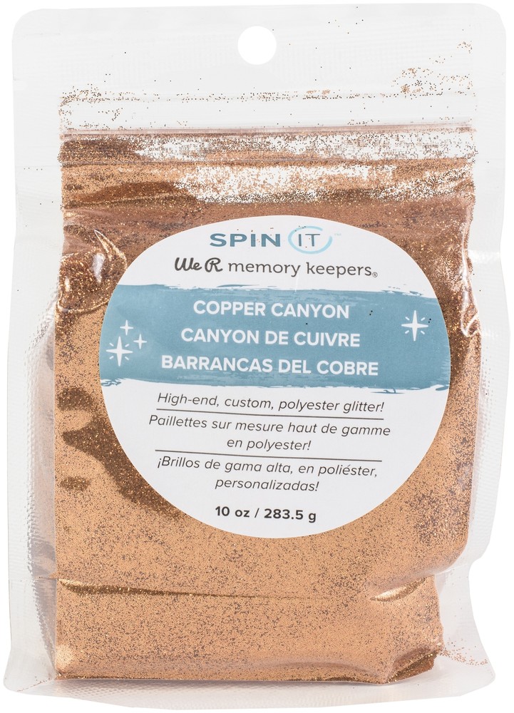 We R Memory Keepers Spin It Extra Fine Glitter 10oz-Copper Canyon