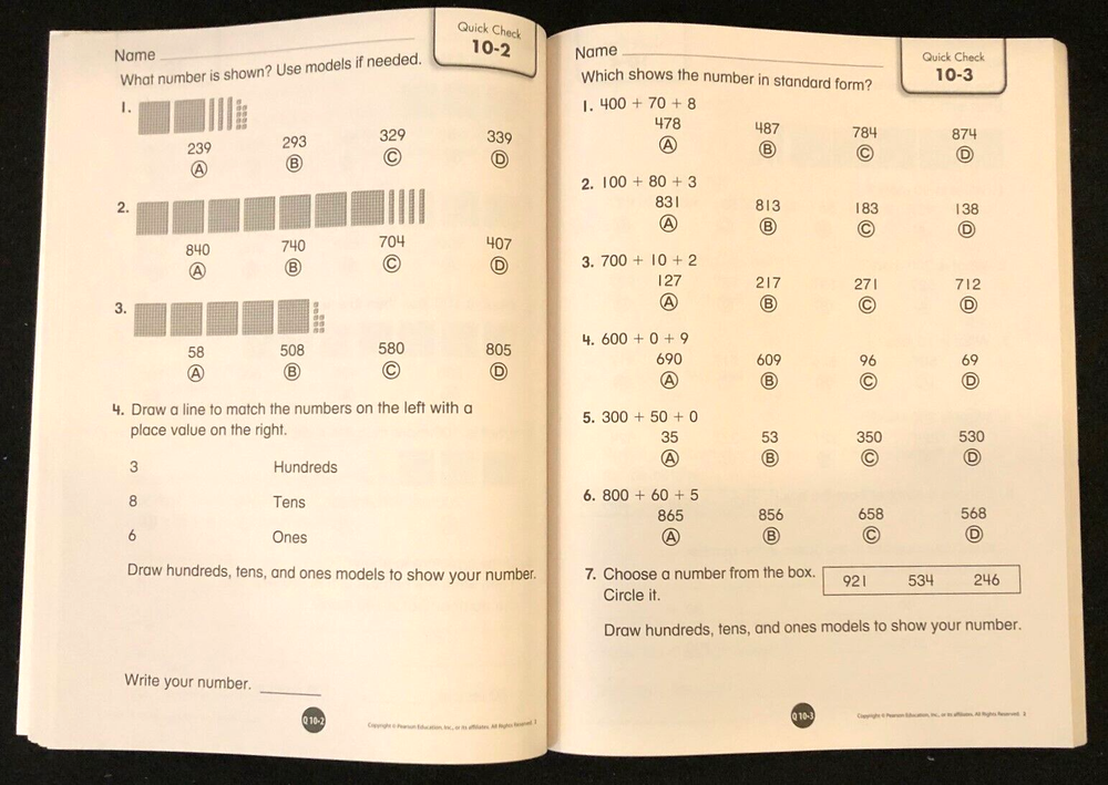 2nd Grade - Pearson enVision ASSESSMENT SOURCEBOOK - Common Core (2012)
