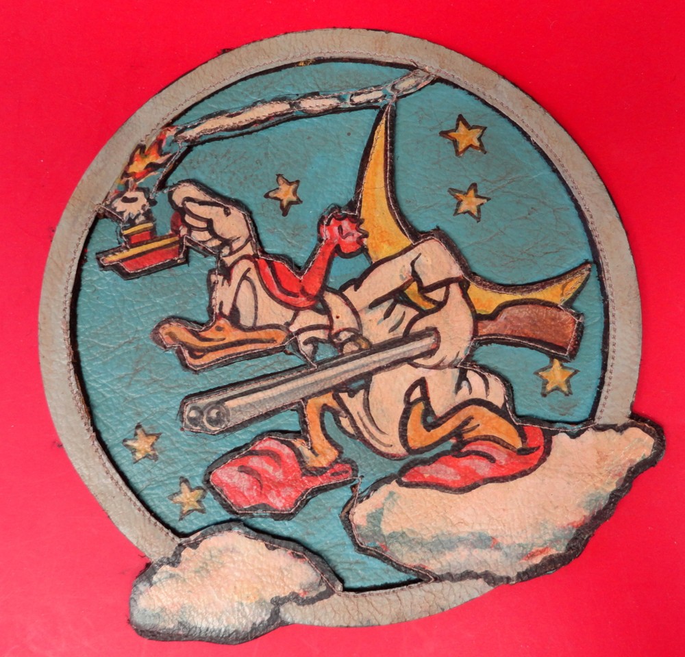 USAAF 415TH FIGHTER SQUADRON P-61 LAYERED LEATHER PATCH