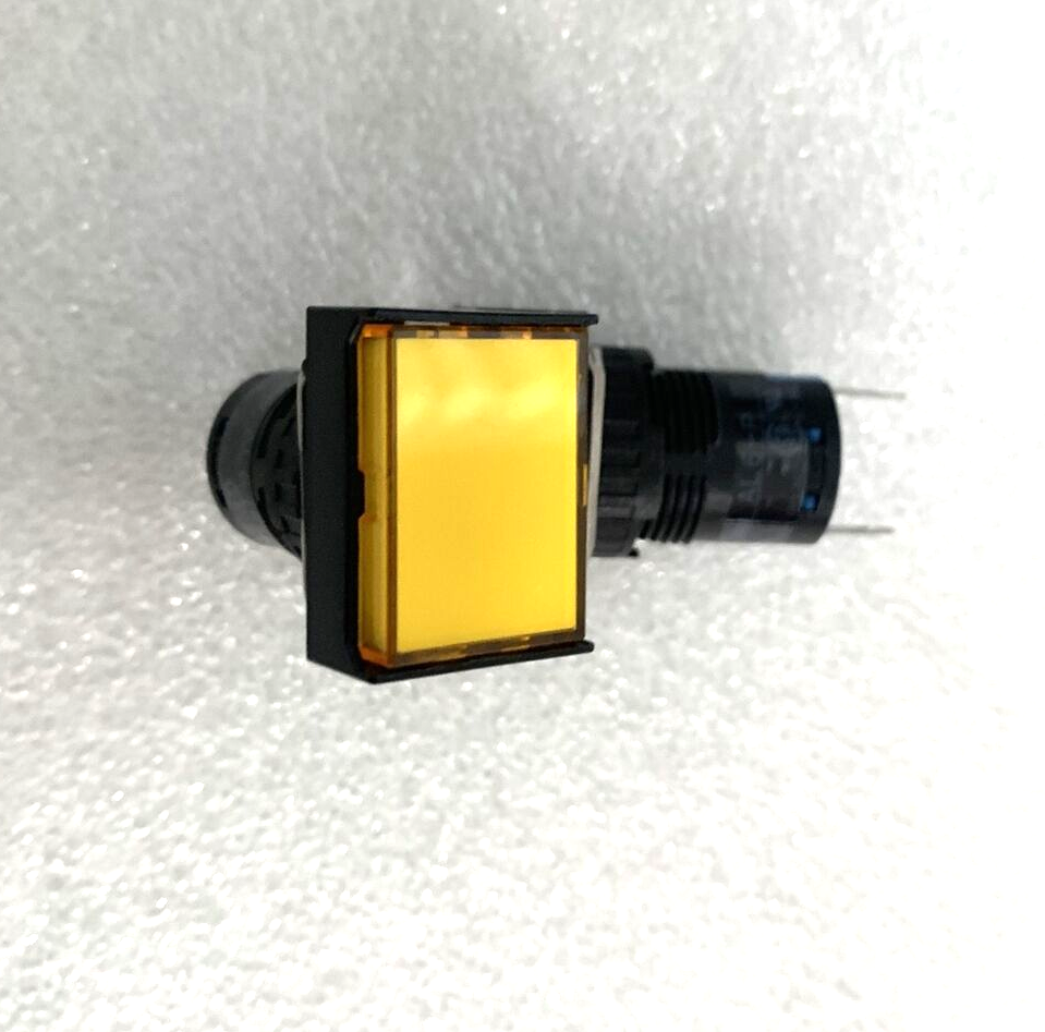 AL6H-P3PY 16mm PANEL MOUNT INDICATOR PILOT LIGHT YELLOW IDEC SNAP IN ( 1 EA)