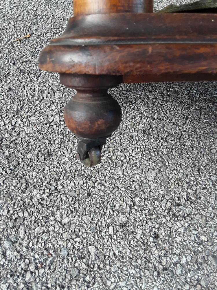 Antique Walnut Hall Rack Umbrella Stand