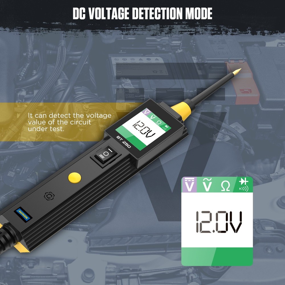 Digital Auto Car Electrical Circuit Tester Probe 0-65V AC DC Voltage Test Light