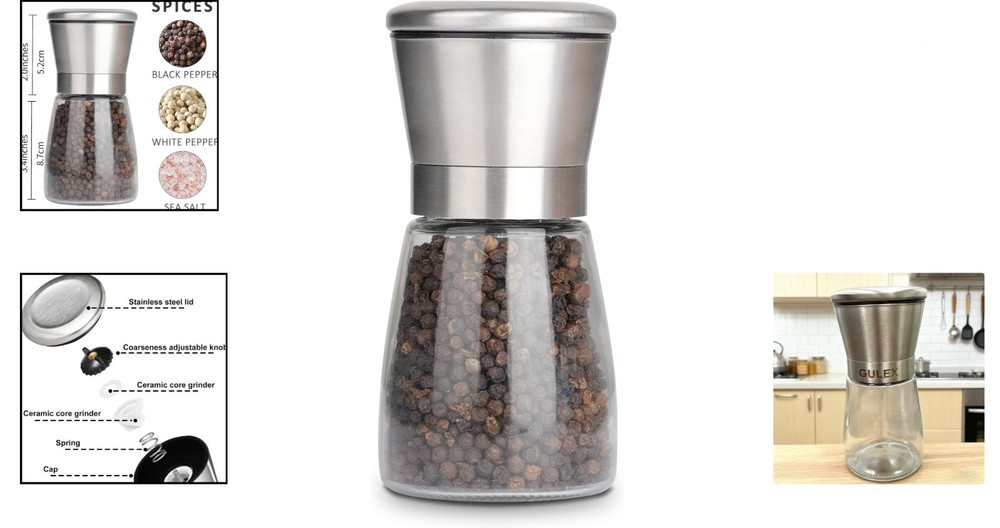 Versatile Adjustable Spice Mill - High Quality Pepper Grinder for Fresh Flavors