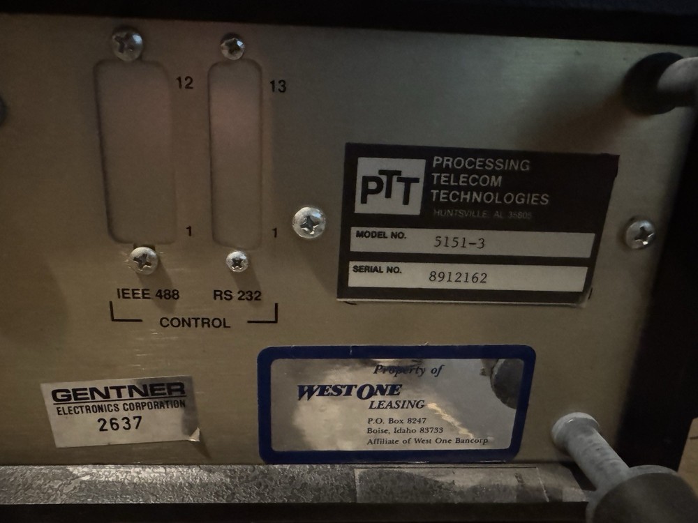 Processing Telecom Technologies / PTT: 5151A Echo Adv. Impairments Simulator