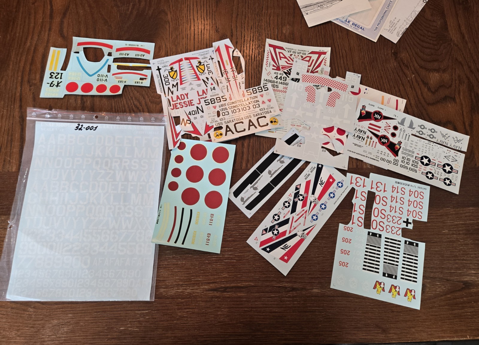 Model Airplane Decal Sheets Lot Hasegawa Tamiya ZOTZ Microscale Etc