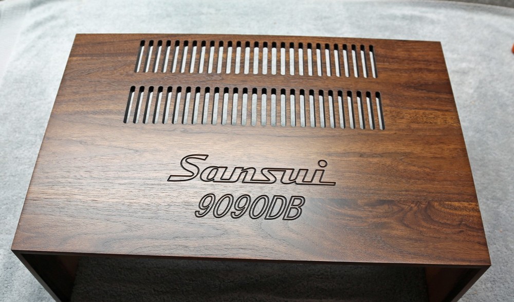 Sansui 8080/9090 Custom Made Cabinet Solid American Black Walnut