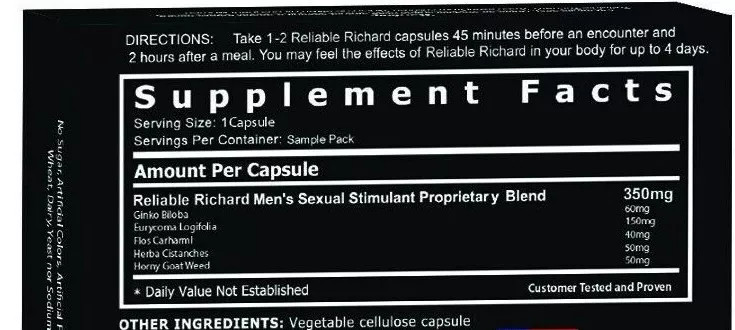 Reliable Richard Original Value Packs - #1 Premium Intimacy Support FREE SHP USA