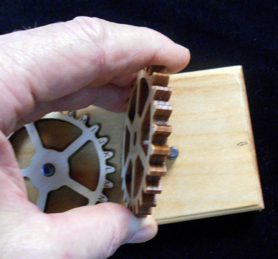 Enigma II Encryption Machine & Puzzle SZ SMALL – Encode & decode secret messages