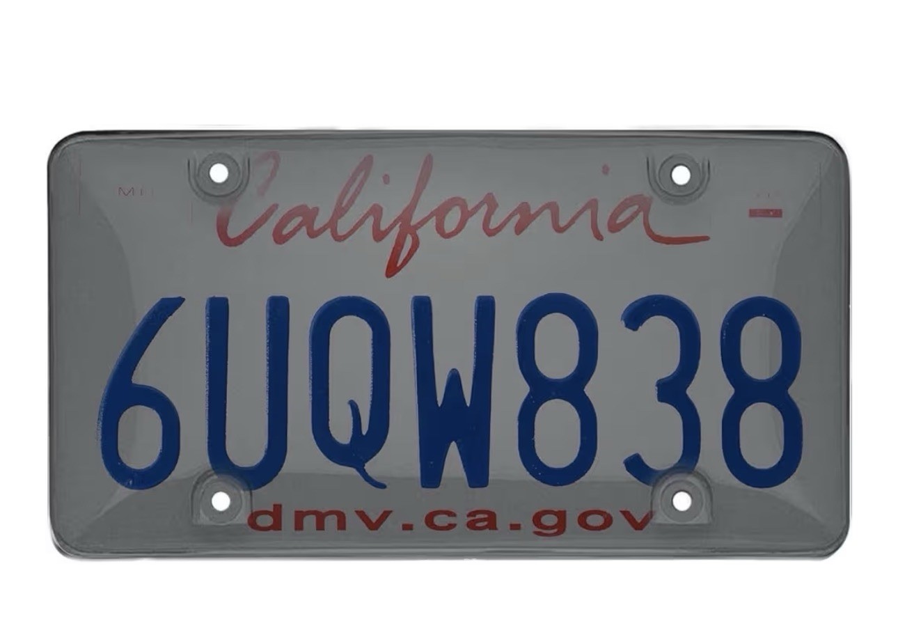 2 pack Unbreakable License Plate Covers Auto Tag Shield Protector Front Rear