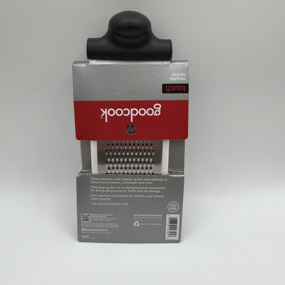 Good Cook Fold One Size Black and Red Grater 1 Pack