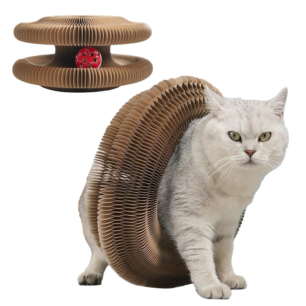 Cat Scratching Board Round Cat Corrugated Circular Interactive Cat Typical