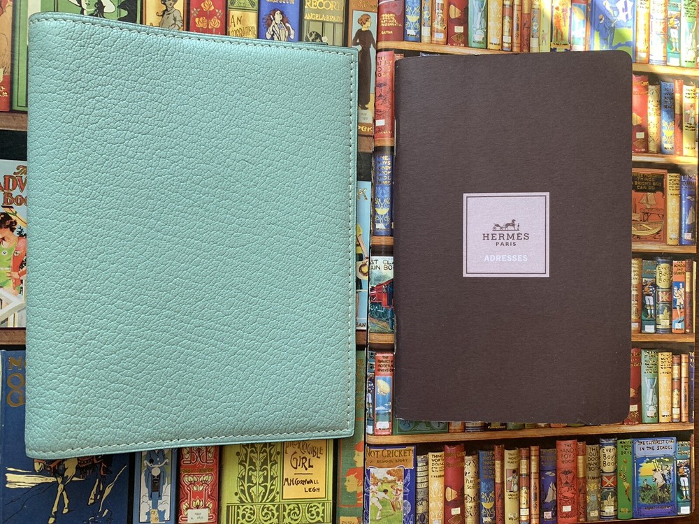 Authentic Hermes Compact Size Planner Cover Light Green Agenda PM