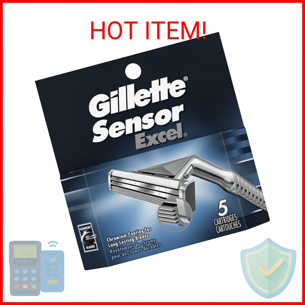 Gillette Sensor Excel Cartridges 5 Each ( Pack of 2)
