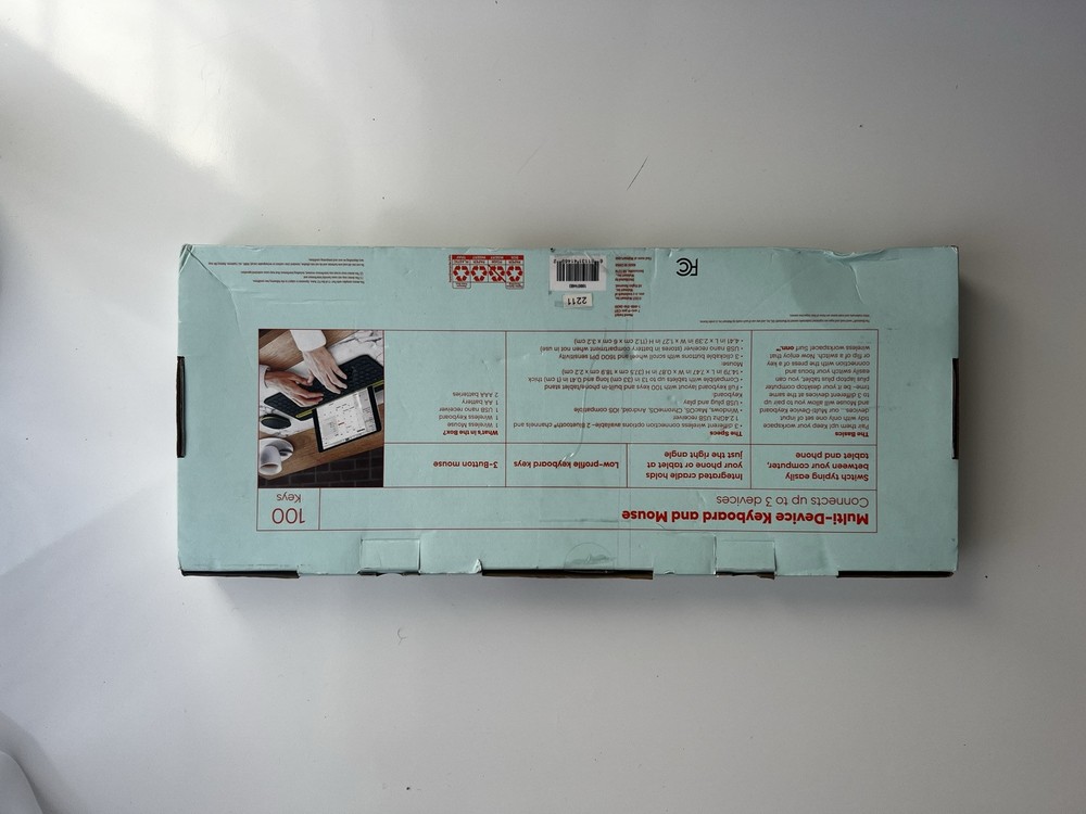 Surf onn Multi Device Bluetooth Compatible Wireless Keyboard Mouse Combination