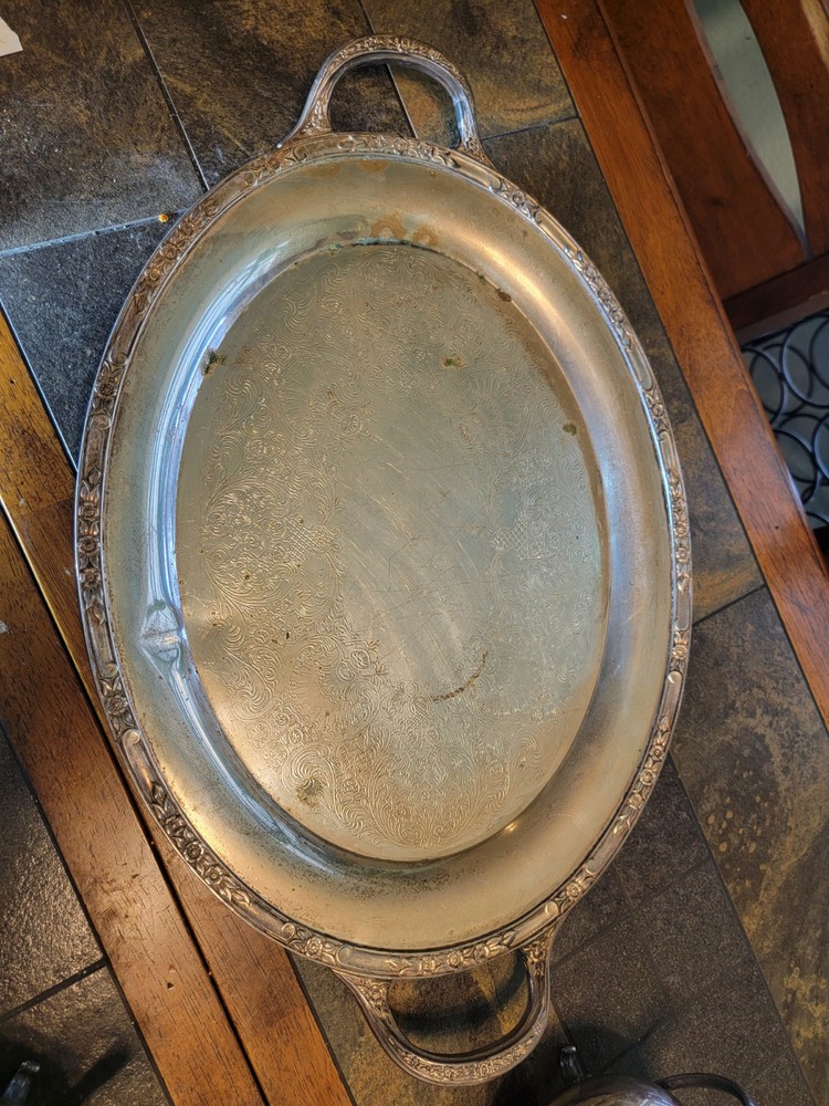 Holmes & Edwards "Youth" Pattern Coffee & Tea Service Set Pots Tray Cream Sugar