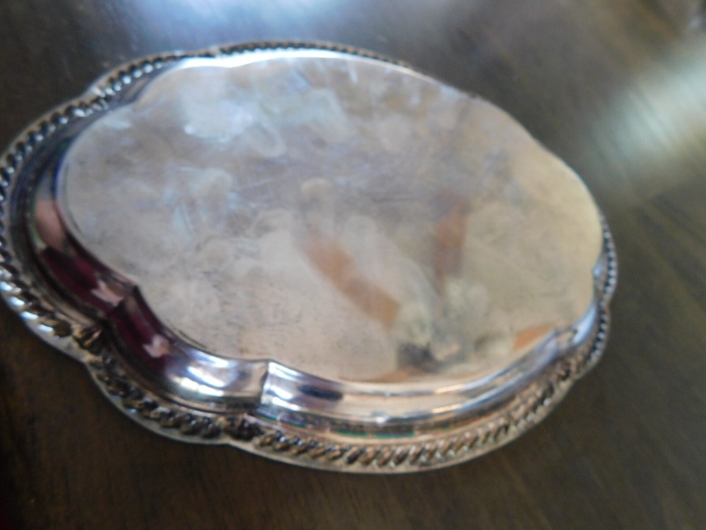 Davco Silver Tray Silver plated Vintage Unknown Pattern