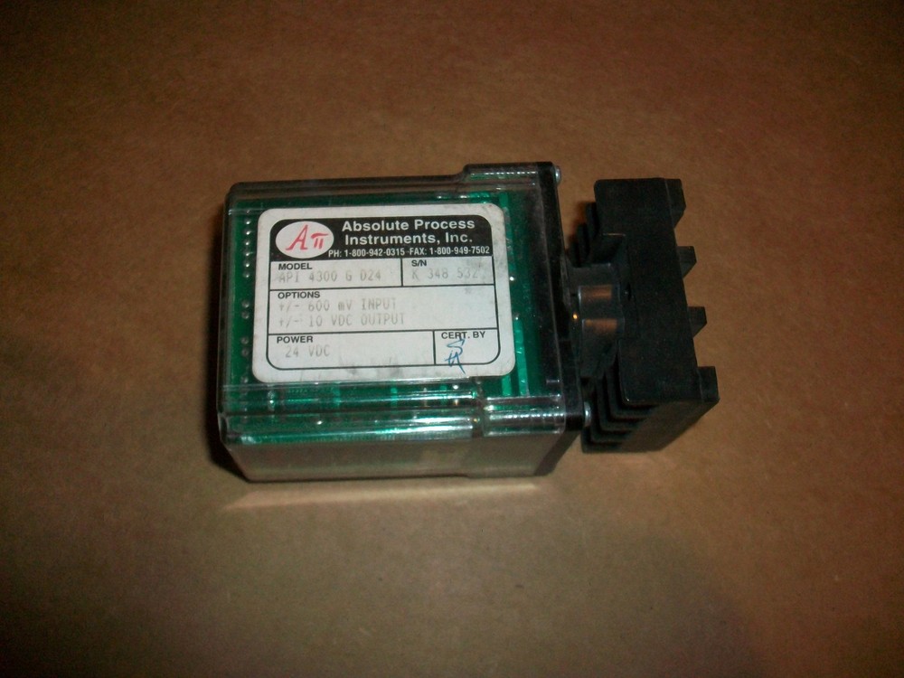Absolute Process Instruments API4300GD24 24vdc 6--mV Input 10vdc Output