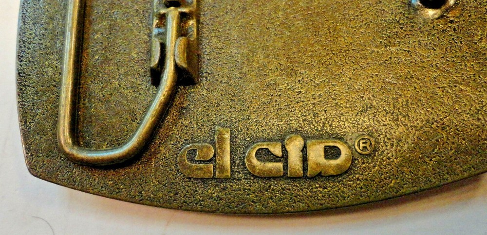 70's Dreeser Leather Belt Buckle Mining Equipment Defuncted