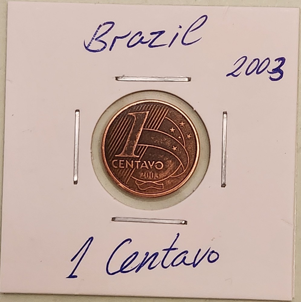 Brazil coin, 1 Centavo, 2003