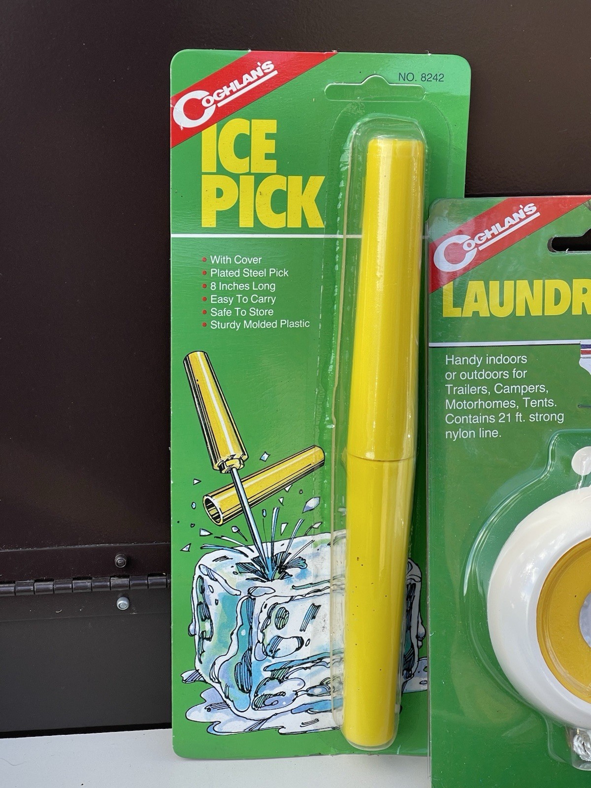 VTG Metal Chuck Box Camping Kitchen Storage Trunk w/ Contents Brown