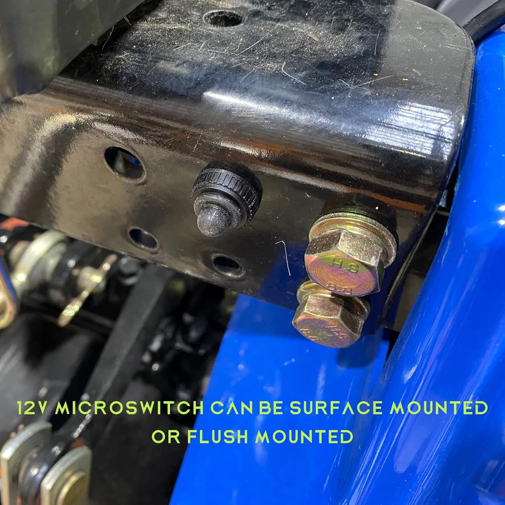 2 PCS Waterproof Push Button Switch, KP-107 12V On/Off SPST Switch with 4.5