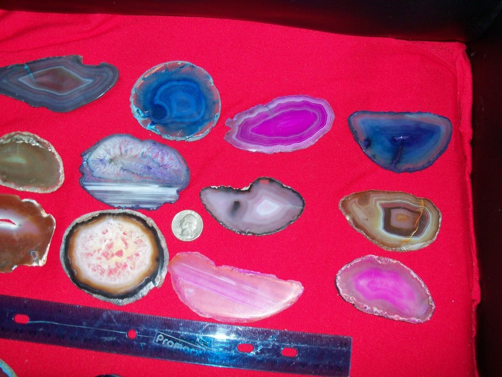 1 large thin agate slice per lot