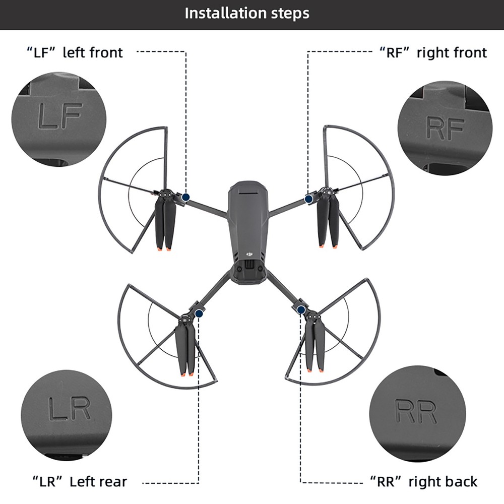 4pcs Propeller Protection Ring Blade Protector For Mavic 3/Mavic 3 Pro Drones