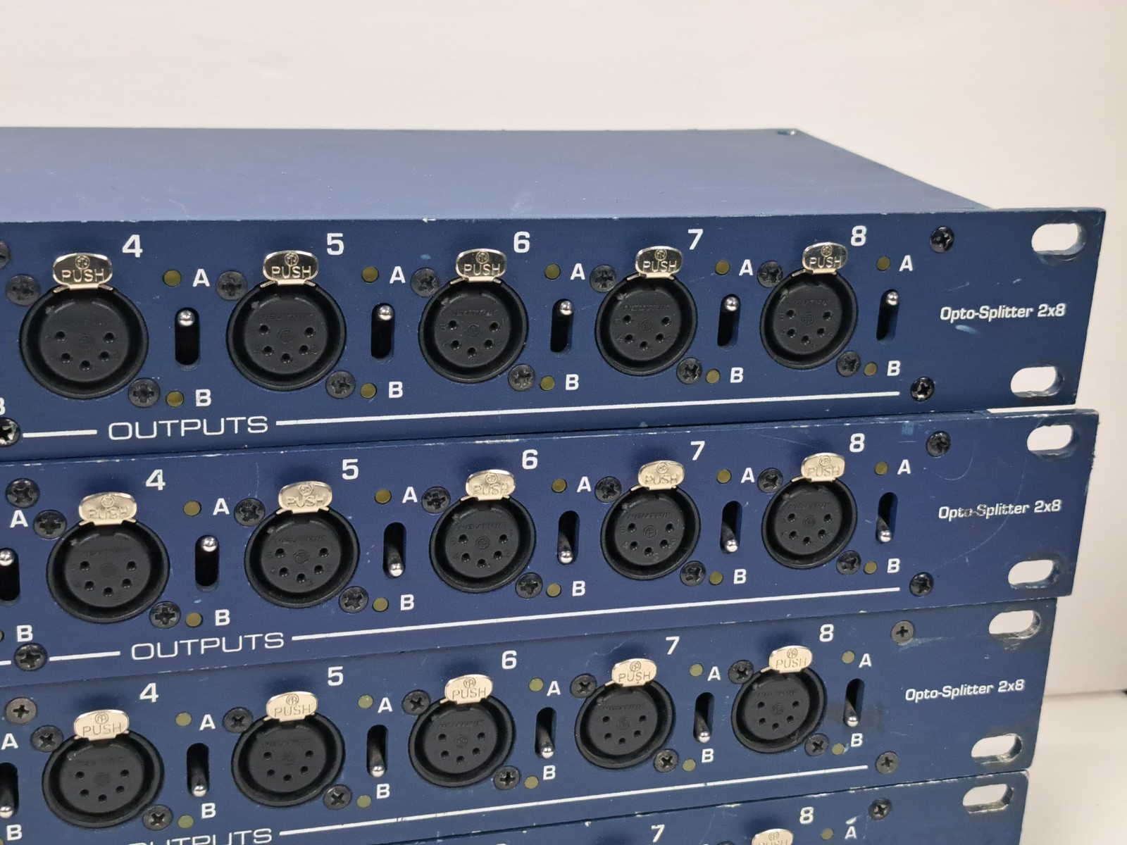 TMB ProPlex PPDDS285 DMX512 Opto-Splitter 2x8 2x 5-Pin XLR In 8x Out Rackmount