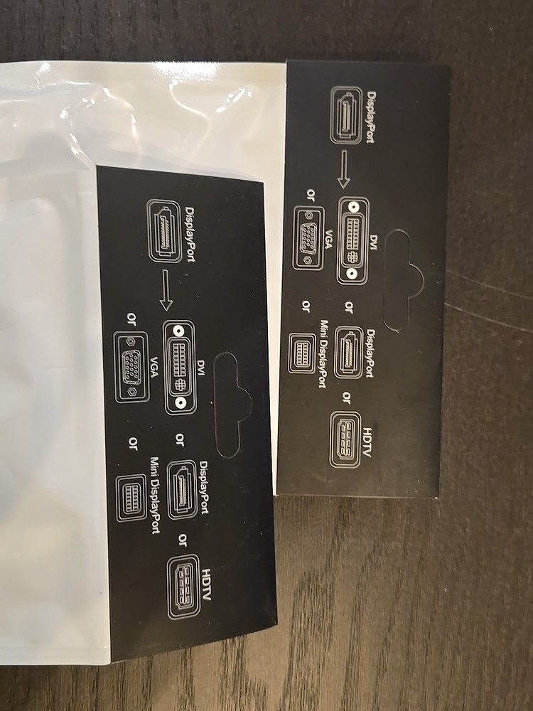 2 Pack Display Port To VGA Adapter
