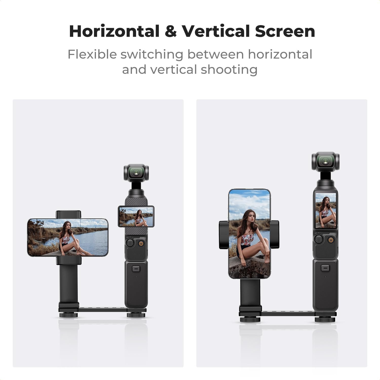 K&F Concept Phone Holder Mount for DJI Osmo Pocket 3 Creator Combo Accessories