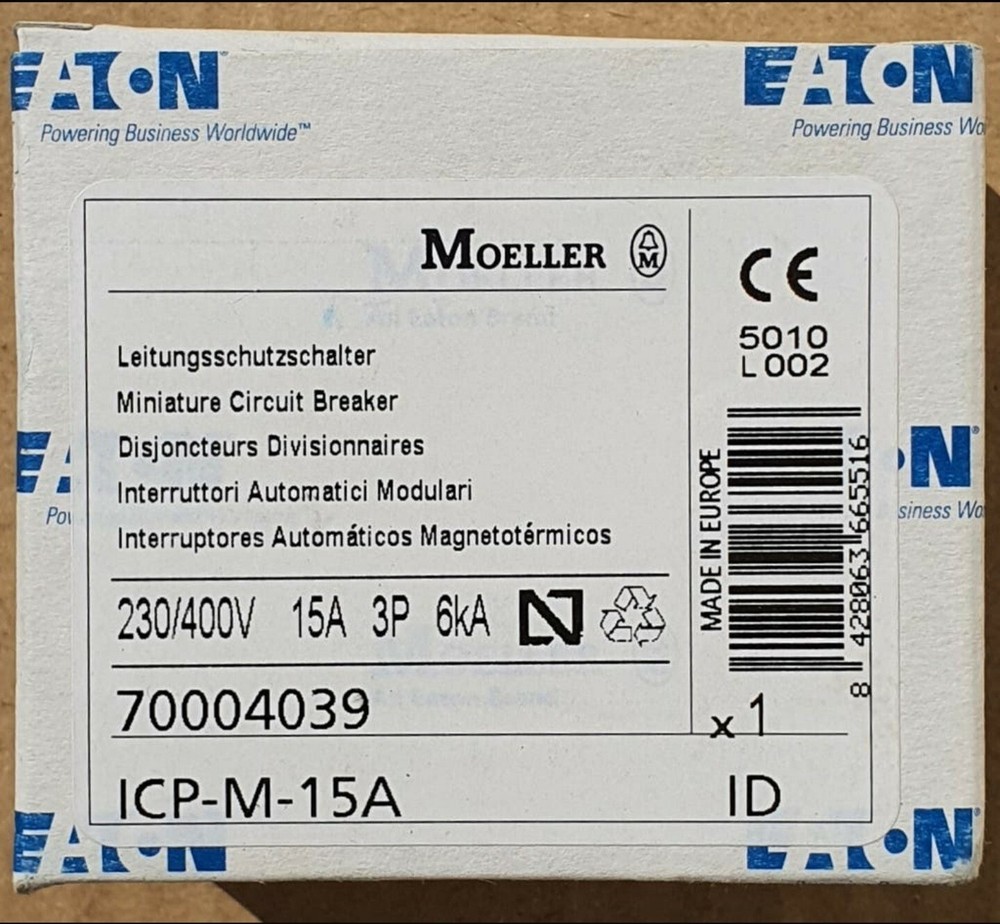 MAGNETOTHERMAL 3 POLE MOELLER - 15A