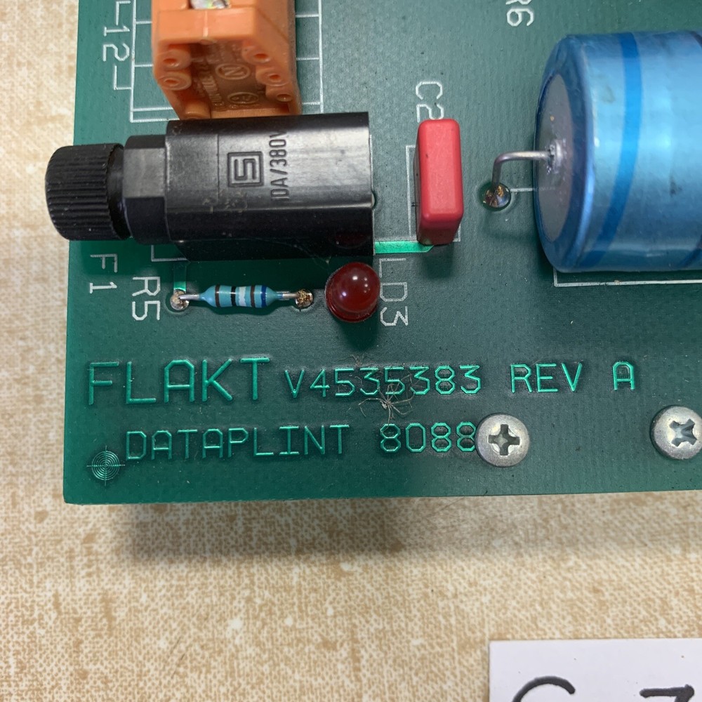 V4535383 REV A FLAKT DATA POWER PCB DATAPLINT 8088
