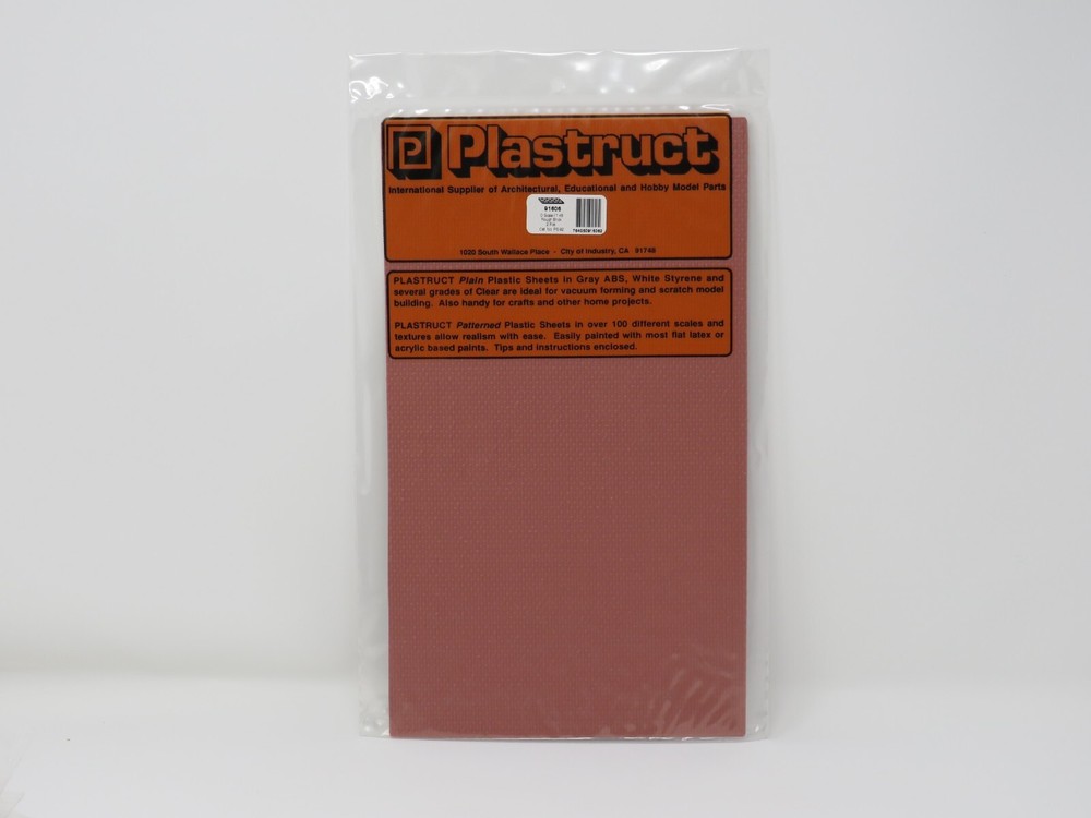 Plastruct 91606 Rough Brick Retaining Wall Patterned Sheets O Scale 1:48