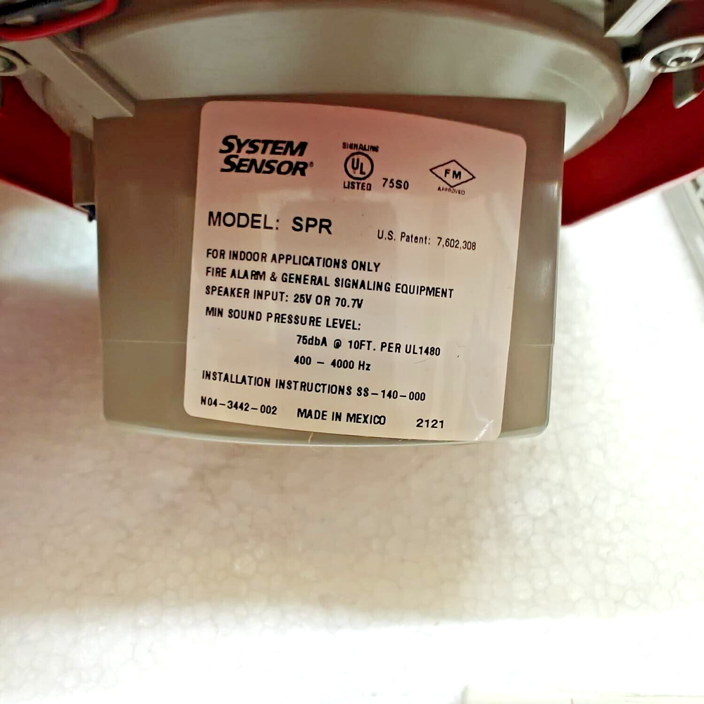 SYSTEM SENSOR SPR WALL SPEAKER