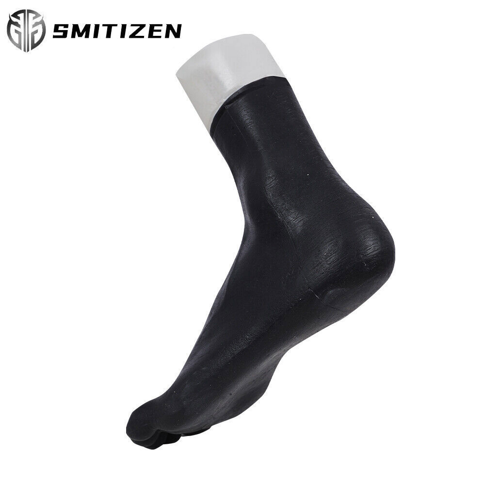 Smitizen Silicone Black Male Human Feet Realistic Skin Elastic Sock For Cosplay