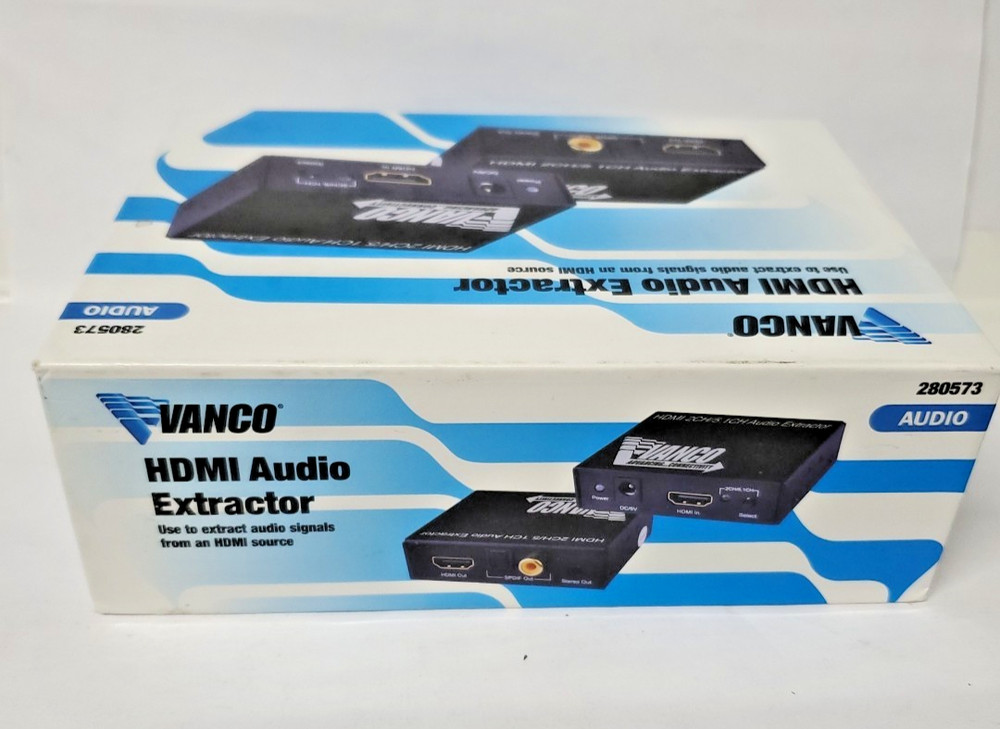 Vanco 280573 HDMI Audio Extractor 2CH/5. 1CH -