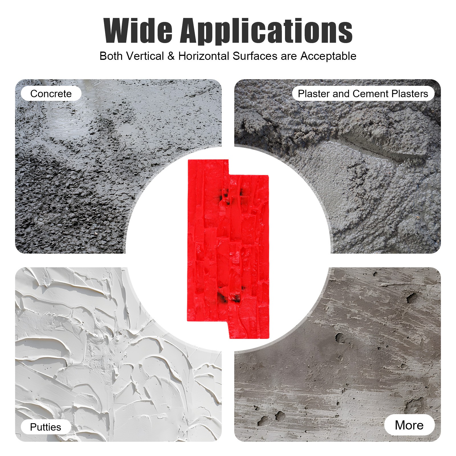 Concrete Wall Mold Polyurethane Seamless Stamp Cement Texture Stone Slate Mat US