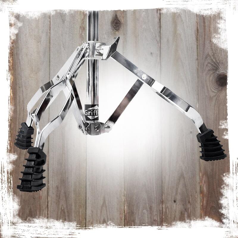 Snare Stand BUNDLE (2x Pack), for Tom Drums, Practice Pad Slip-Proof Gear Tilter