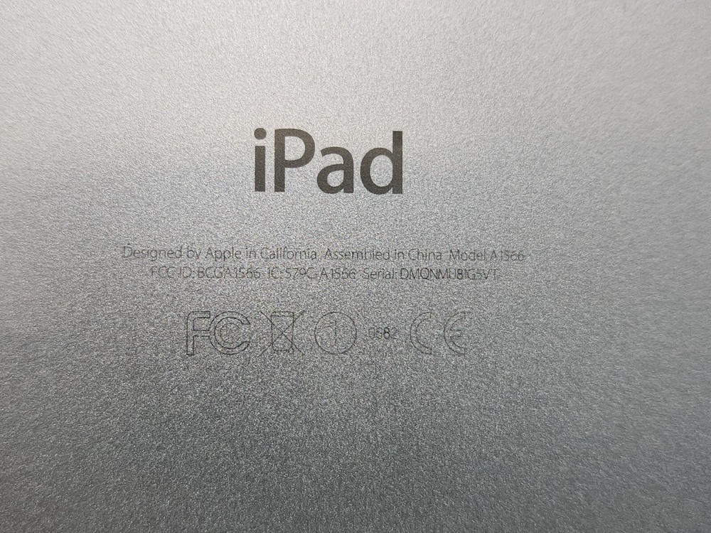 APPLE IPAD MODEL A1556 Needs Passcode Bad Battery