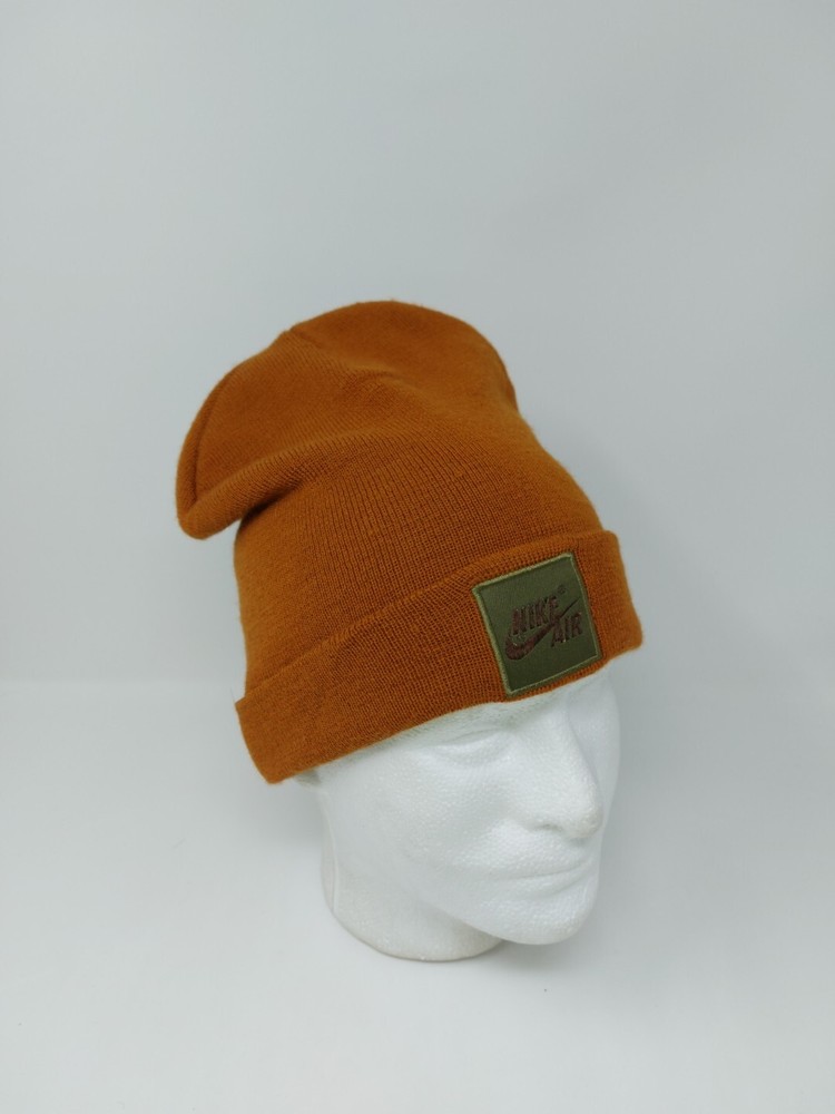 Nike Air Patch Logo Beanie Burnt Sienna Hat Cap