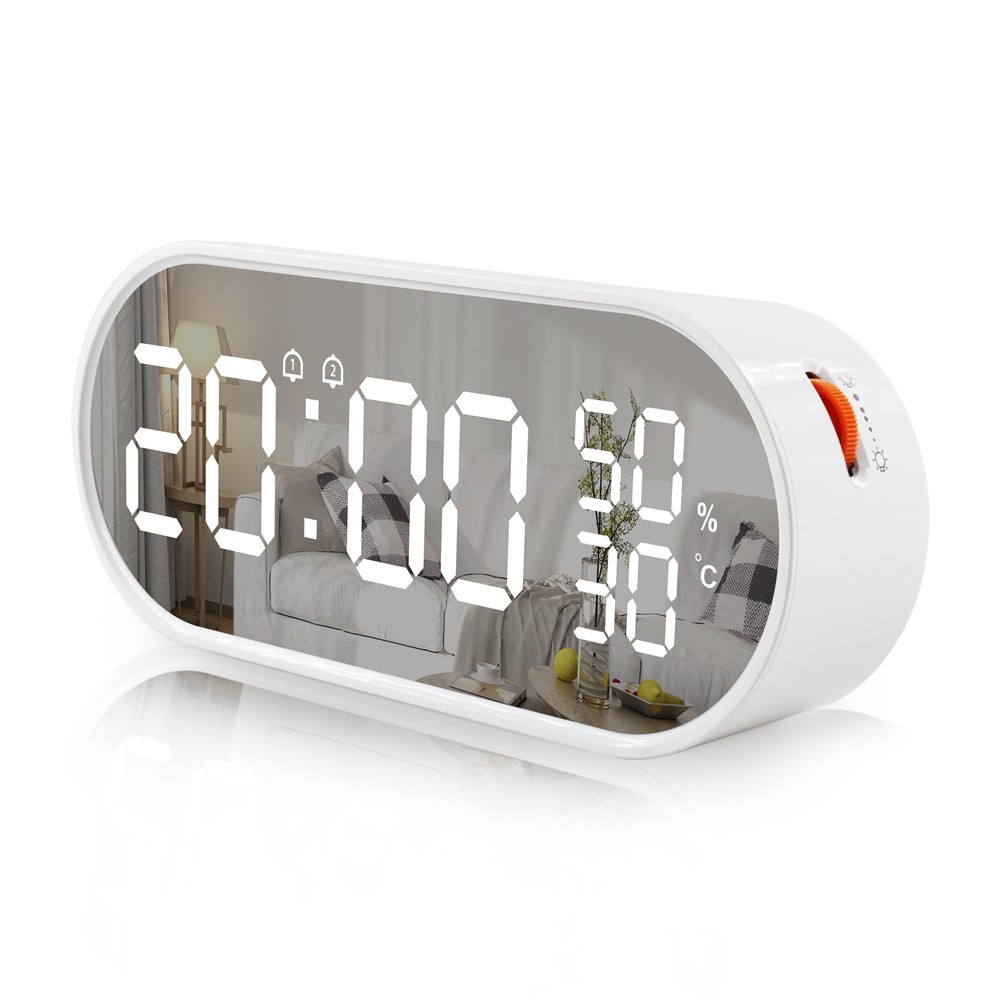 alarm clock and hygrometer with light sensor knob/USB power supply ﻿