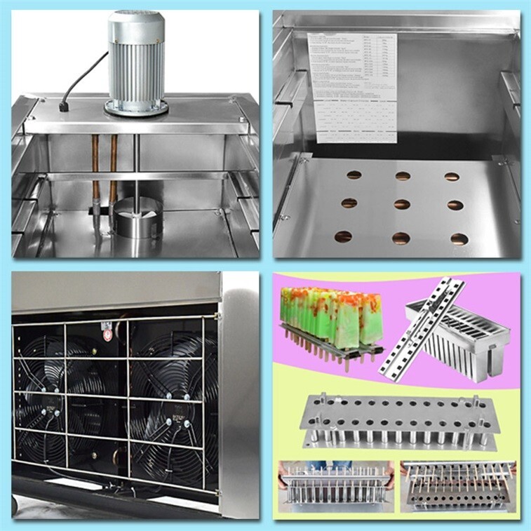 Kolice Commercial Slim Design 3 Mold Sets Popsicle Machine,Ice pops Maker