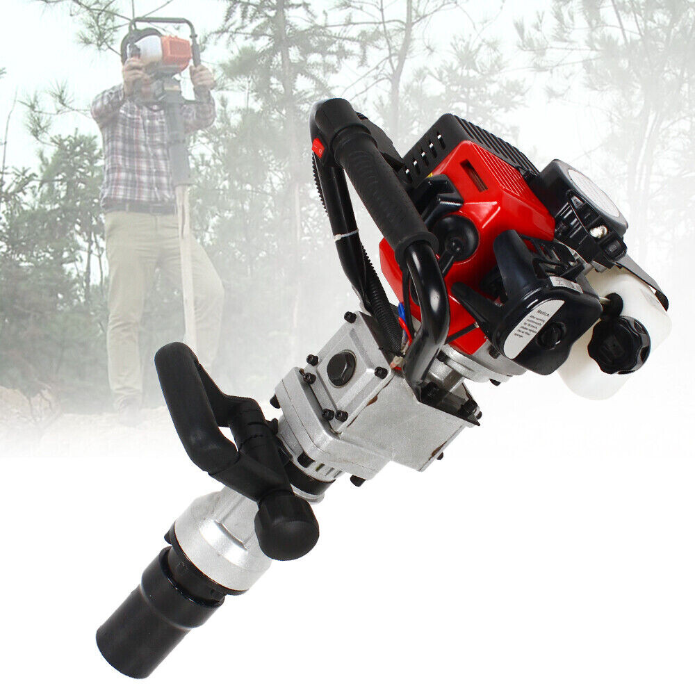 32.7cc Gas Powered T-Post Driver Pile 2 Stroke Gasoline Engine Fence Hammer