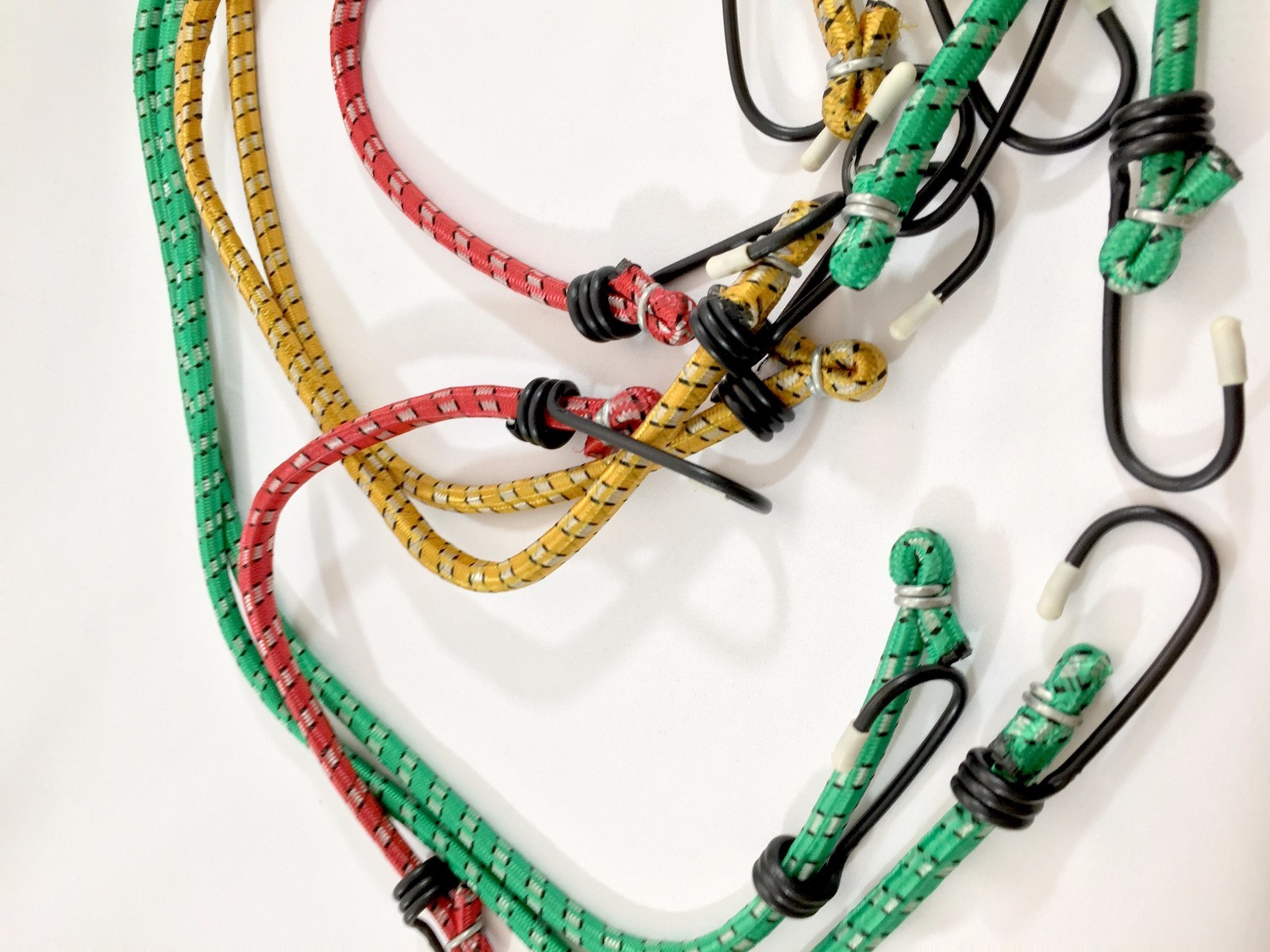 12pc Bungee Cord Tie Down Straps Bungie Assortment Set 12" 24" & 36"