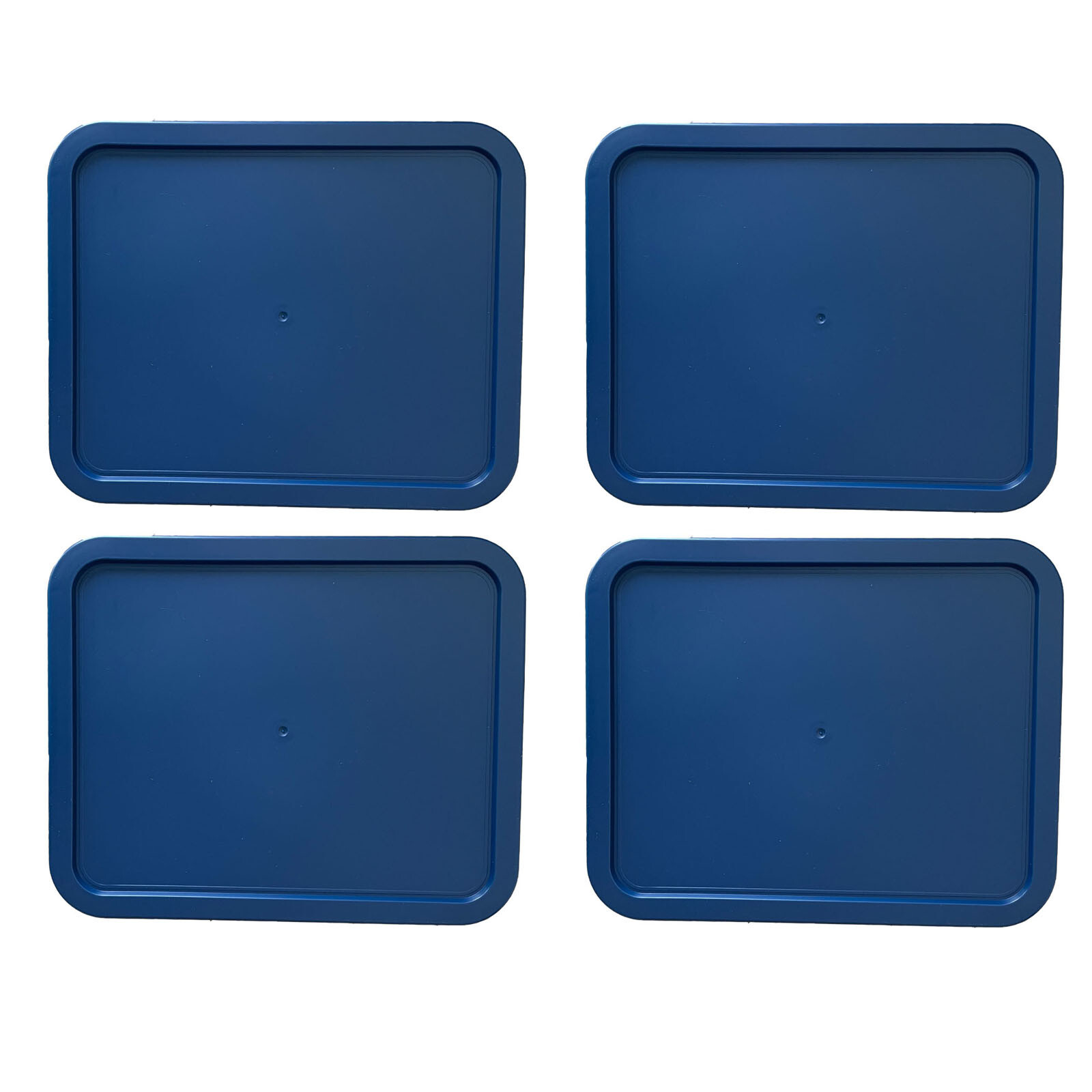 Replacement Lid for 6-CUP Pyrex Cover Rectangle (6.75" x 8.75") NAVY (4-Pack)